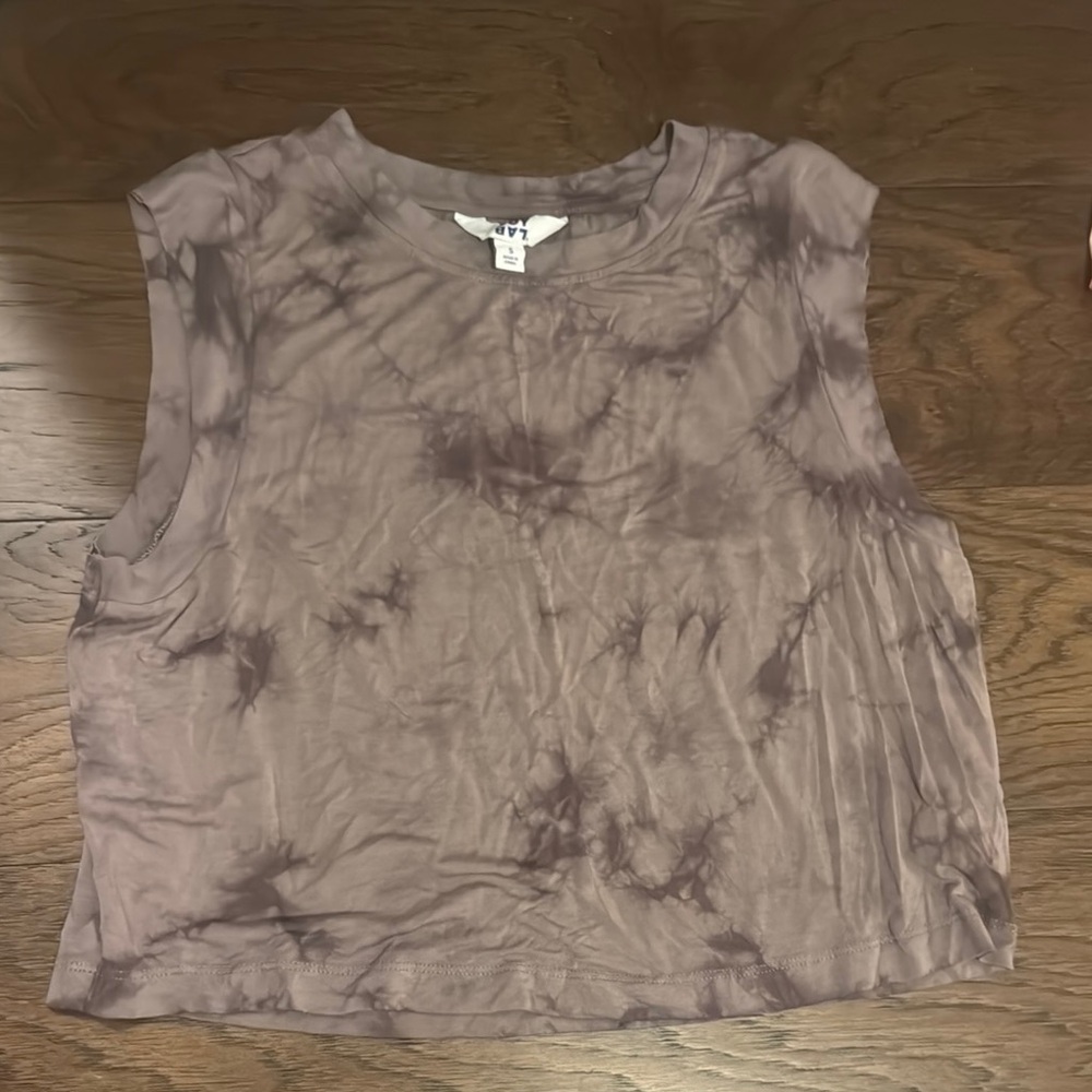 JoyLab Purple Tie-Dye Muscle Tee